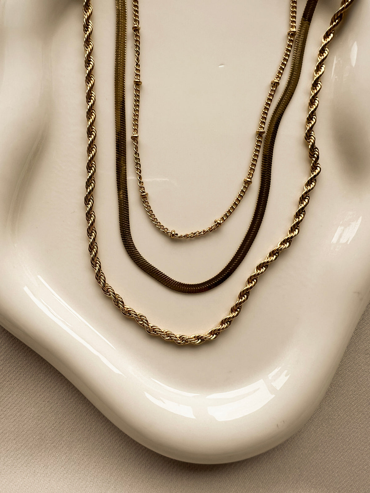 The Layered Gold Necklace Set