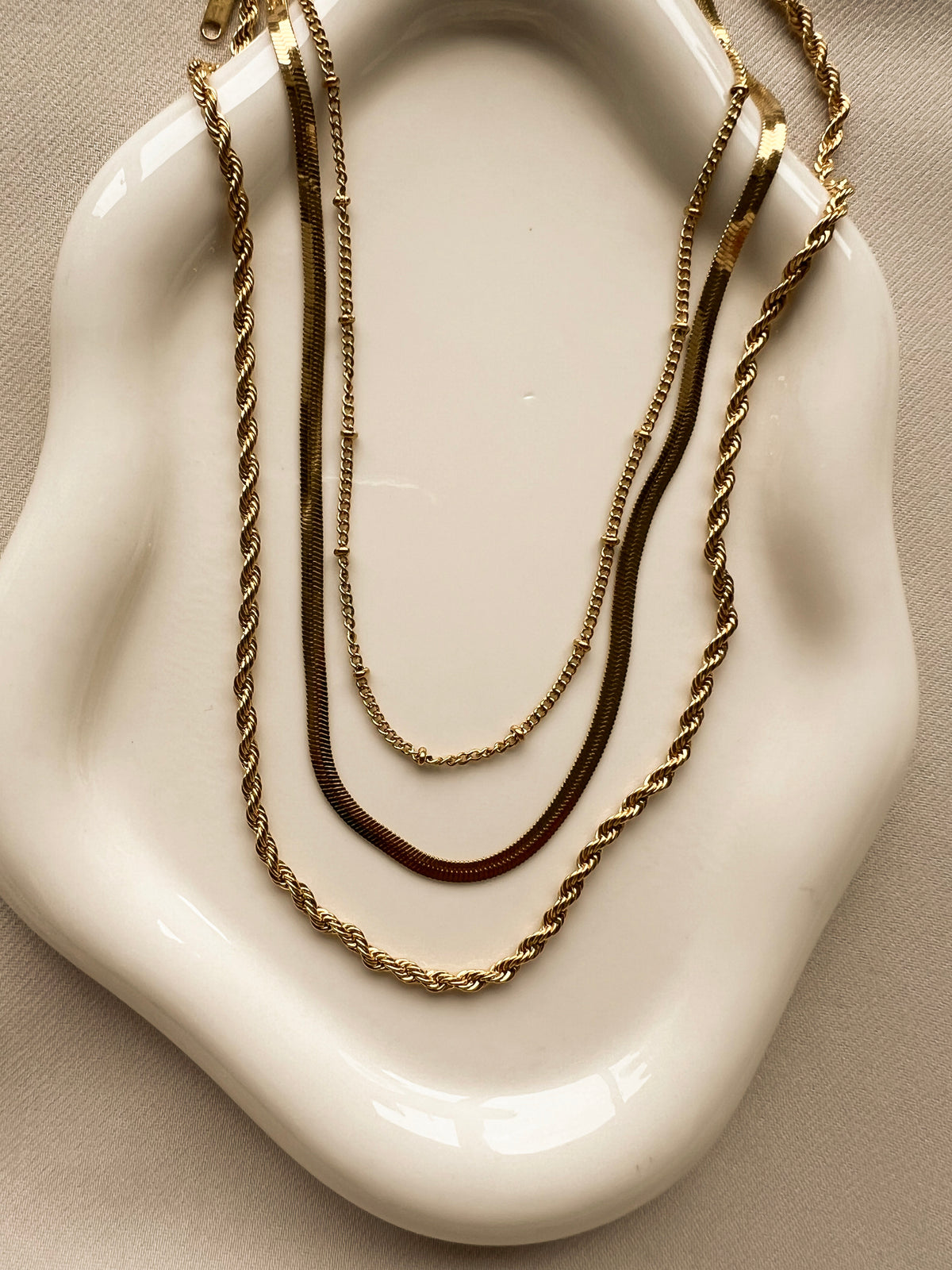 The Layered Gold Necklace Set