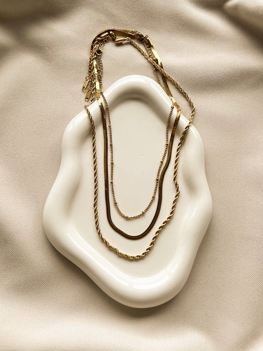 The Layered Gold Necklace Set