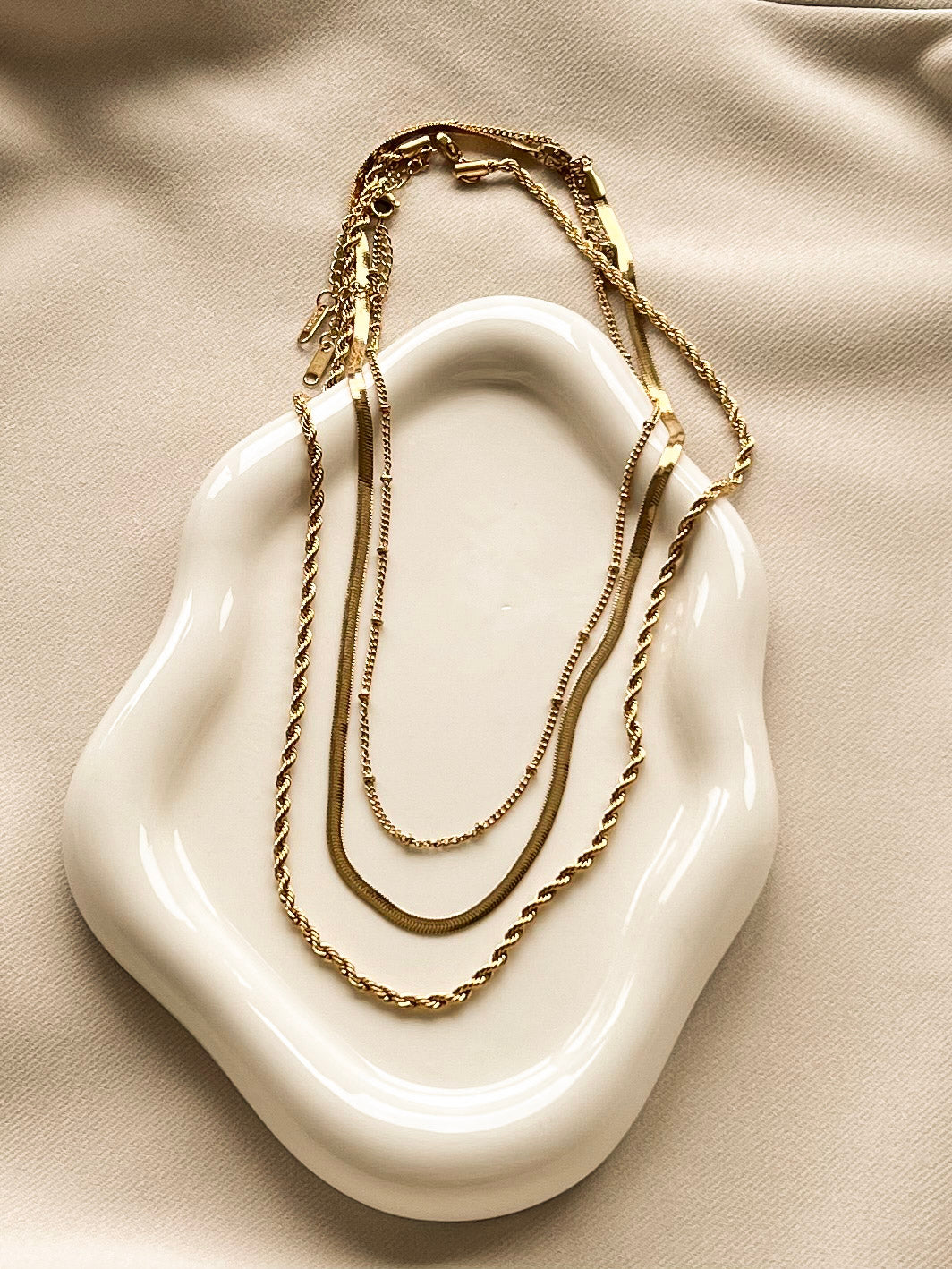 The Layered Gold Necklace Set